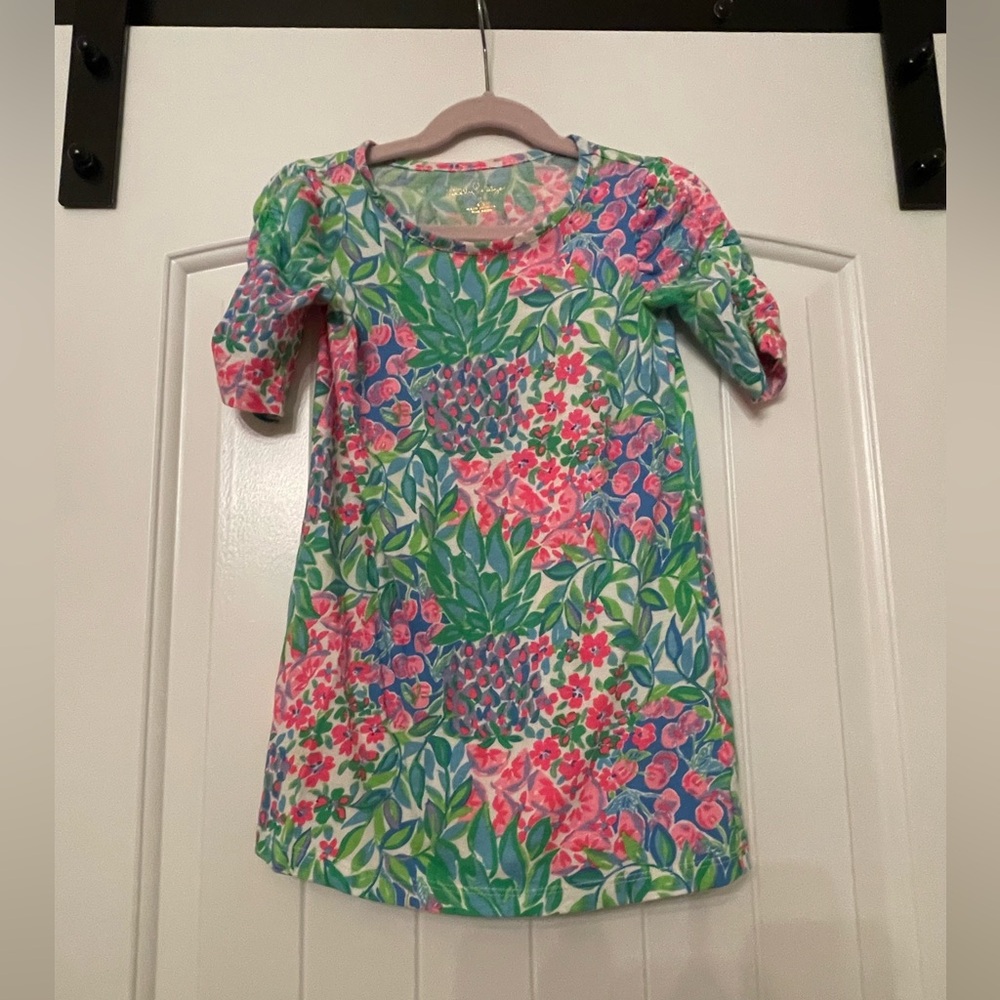 Lilly Pulitzer Kids Dress - Pink and Green Floral